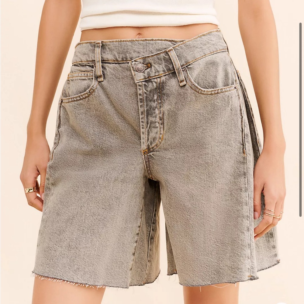 Free People Boomerang Denim Shorts